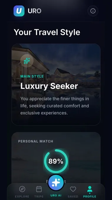 Travel Persona screenshot